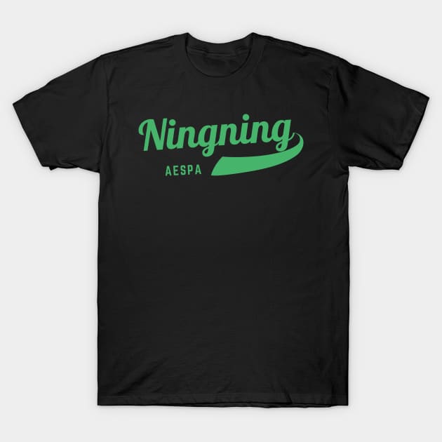 Ningning Aespa Baseball T-Shirt by wennstore